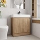 preview thumbnail 42 of 61, BNK 24/30/48/60 inch Freestanding Resin Sink Bathroom Vanity with Soft Close Door and Adjustable Shelf