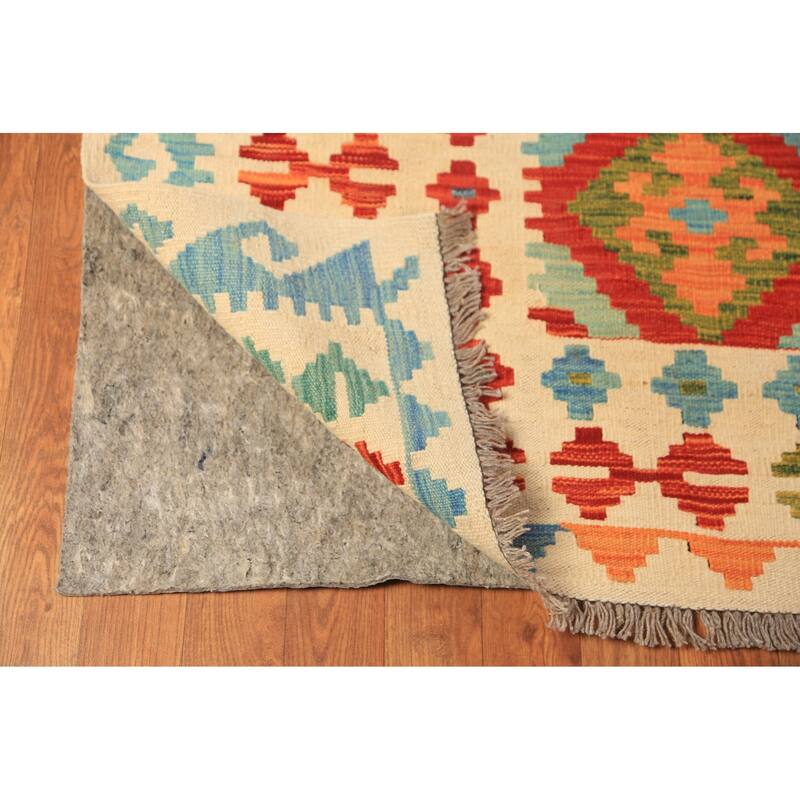 Kilim Oriental Large Rug Hand-Woven Bedroom Wool Carpet - 10'0"x 16'3"