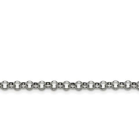 Chisel Stainless Steel High Polished 4.60mm Rolo Chain - china