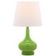 preview thumbnail 1 of 3, SAFAVIEH Kids Lighting 17.5-inch Amy Green Mini Table Lamp - 9" x 9" x 17.5"
