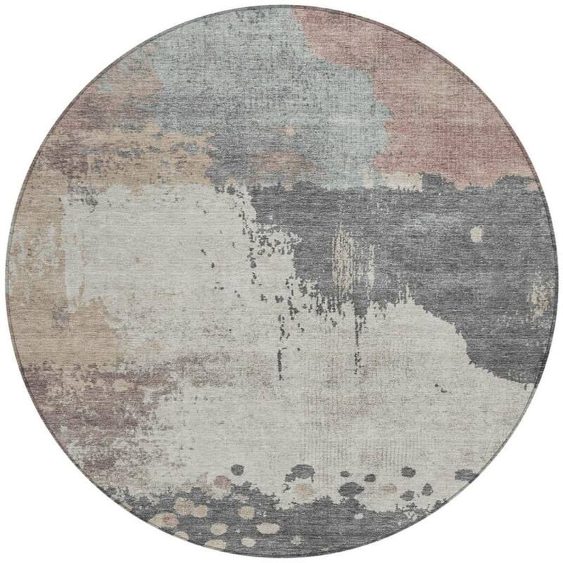 HomeRoots Abstract Transitional Rectangle Outdoor Rug