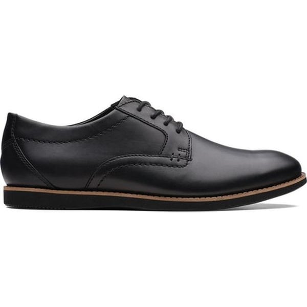 Raharto Plain Toe Oxford Black Leather 
