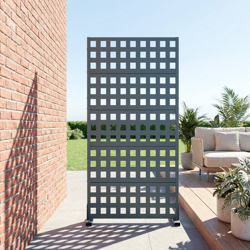 Outdoor Rectangle Privacy Screens Metal Screen Fence Panel