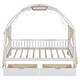 preview thumbnail 13 of 19, Twin Size Bed With Arched Roof and 2 Drawers
