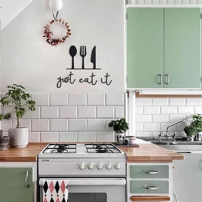 Just Eat It Metal Wall Art