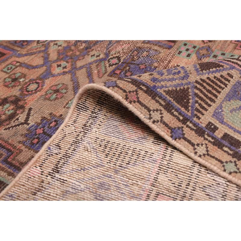 ECARPETGALLERY Hand-knotted Antalya Vintage Brown Wool Rug - 4'1 x 6'8