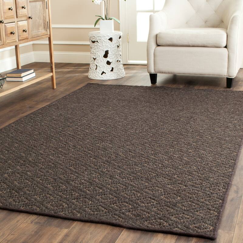 SAFAVIEH Diamond Nhieu Wool Rug - 8' x 11' - Brown