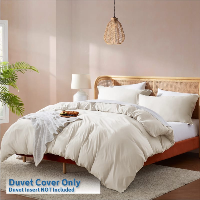 Nestl Ultra Soft Double Brushed Microfiber Duvet Cover Set with Button Closure
