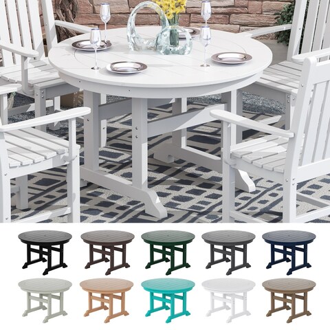 Laguna Poly Eco-Friendly All Weather Round Patio Dining Table