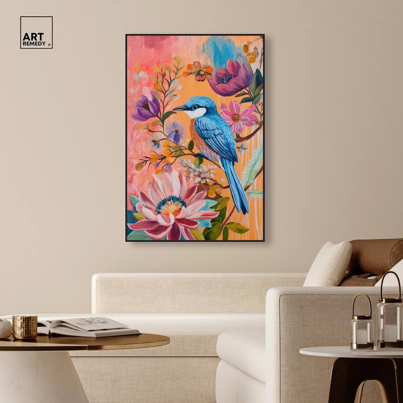 Spring Bird Canvas by Art Remedy