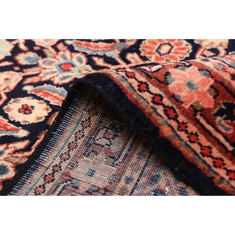 ECARPETGALLERY Hand-knotted Andelz Dark Navy Wool Rug - 4'1 x 6'6