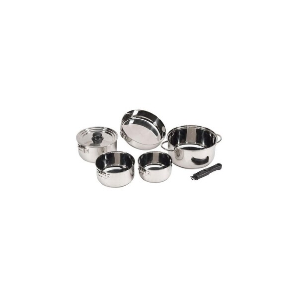 Stansport 369S Premium Quality Stainless Steel 7 piece Deluxe Family Cookset
