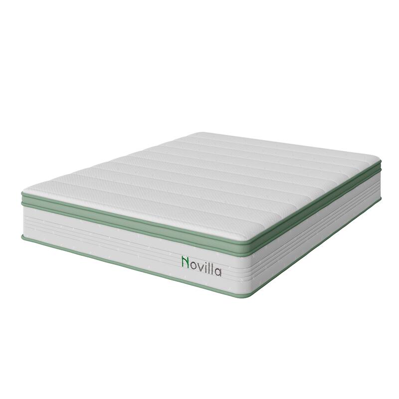 Novilla 10-inch Pocket Spring Hybrid Bed Mattress in a Box