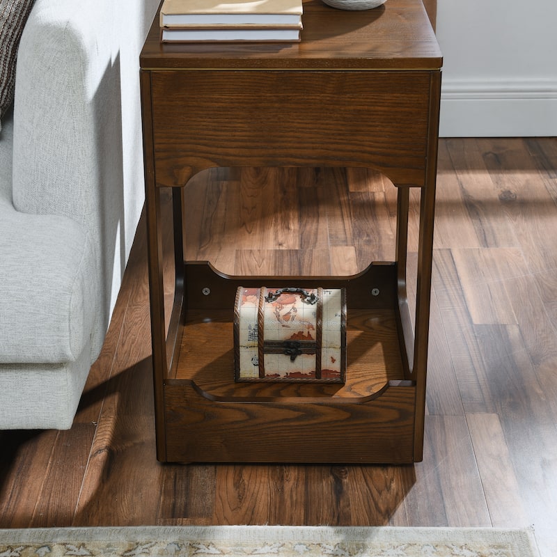 Mid Century Modern Lift Top Side Table