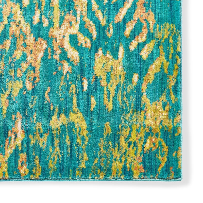 Alexander Home Lagoon Modern Damask Ikat Area Rug