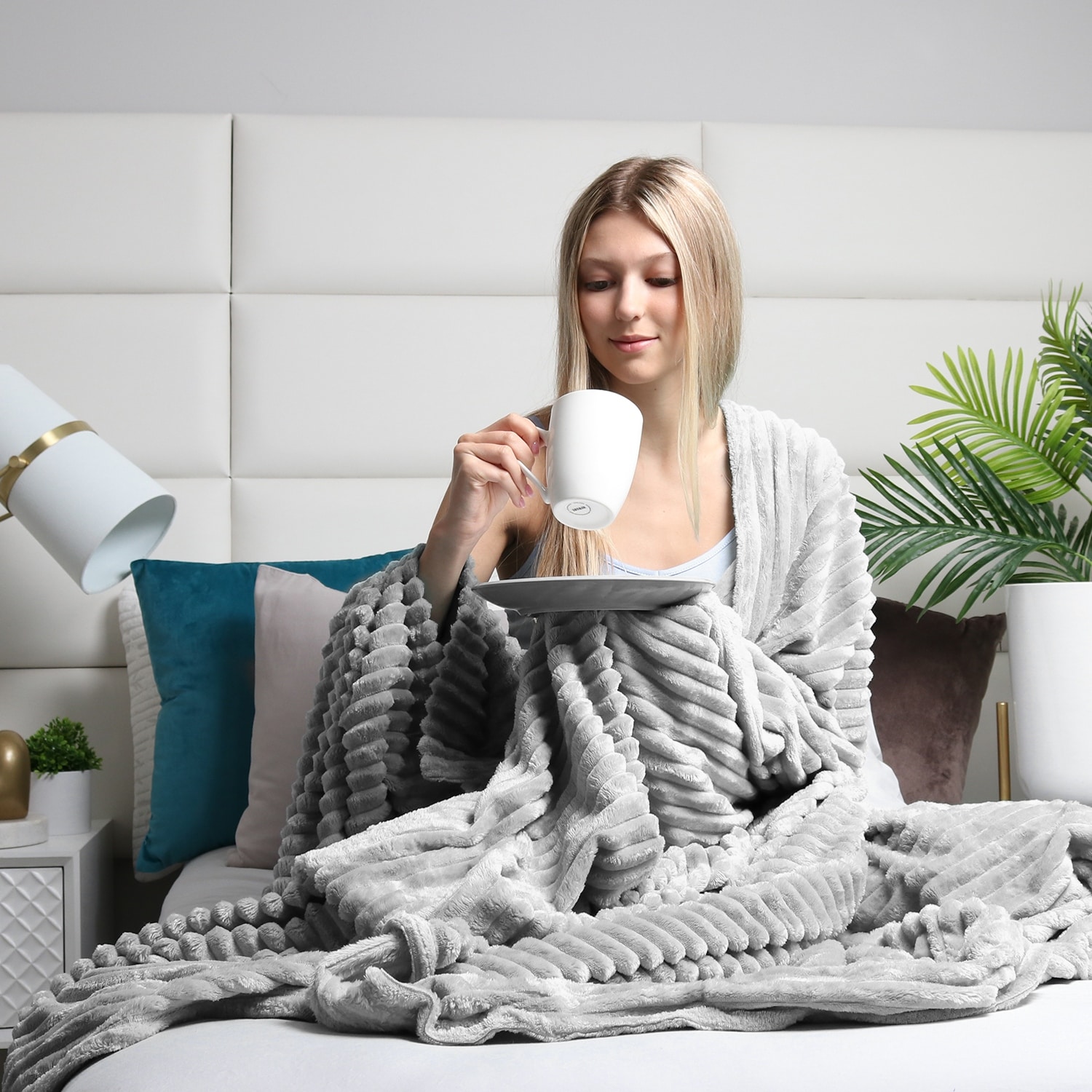 Bed bath and beyond plush blanket online
