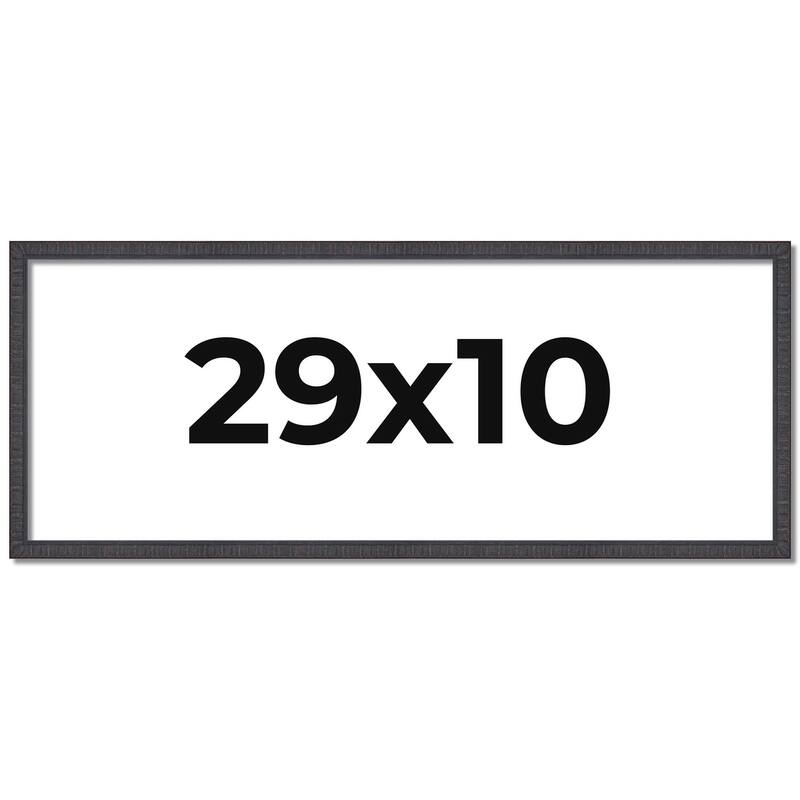 29x10 Frame Brown Solid Wood Picture Frame - Complete Modern Photo