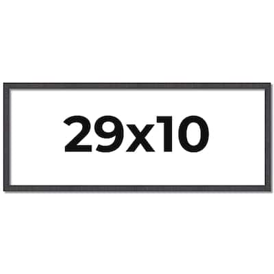 29x10 Frame Brown Solid Wood Picture Frame - Complete Modern Photo