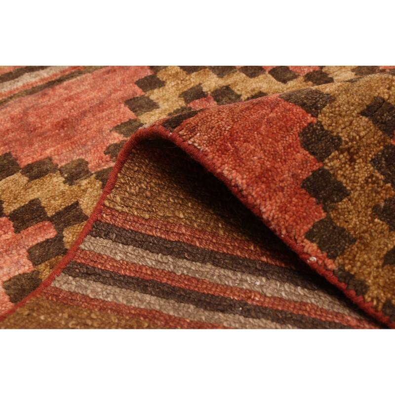 ECARPETGALLERY Hand-knotted Kathmandu Copper Wool Rug - 2'7 x 7'8