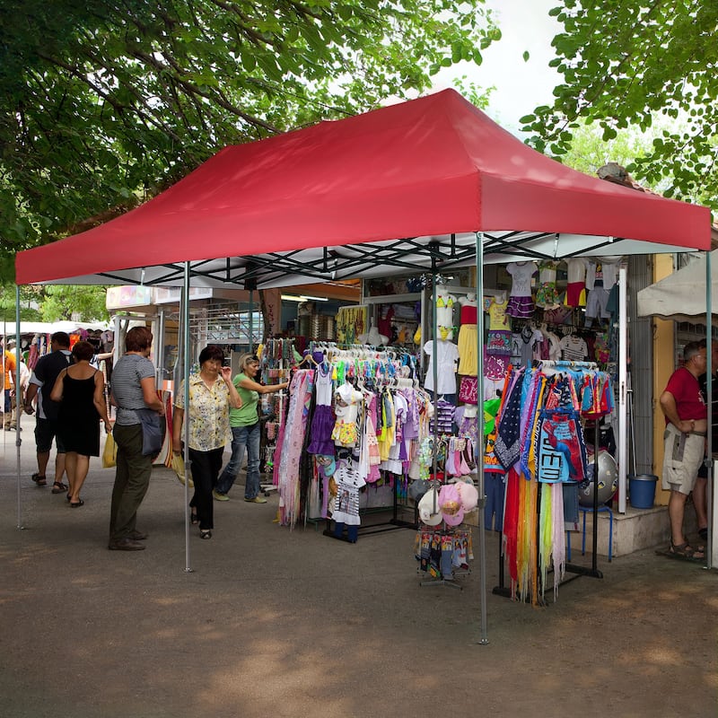 Ainfox 10x20Ft Pop up Canopy Tent Party Heavy Duty Instant Gazebo with 4 Removable Sidewalls