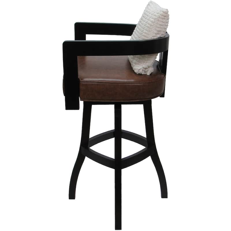 Swivel Wood Counter Bar or Extra Tall Stool - Kadir on S-Base - N/A