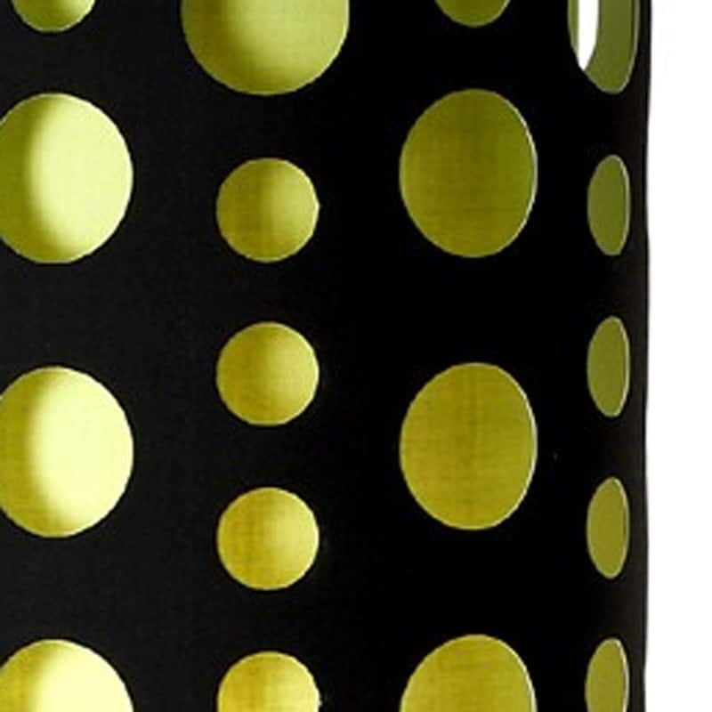 66" Steel Novelty Floor Lamp With Black And Green Drum Shade - 66 X 16 X 16