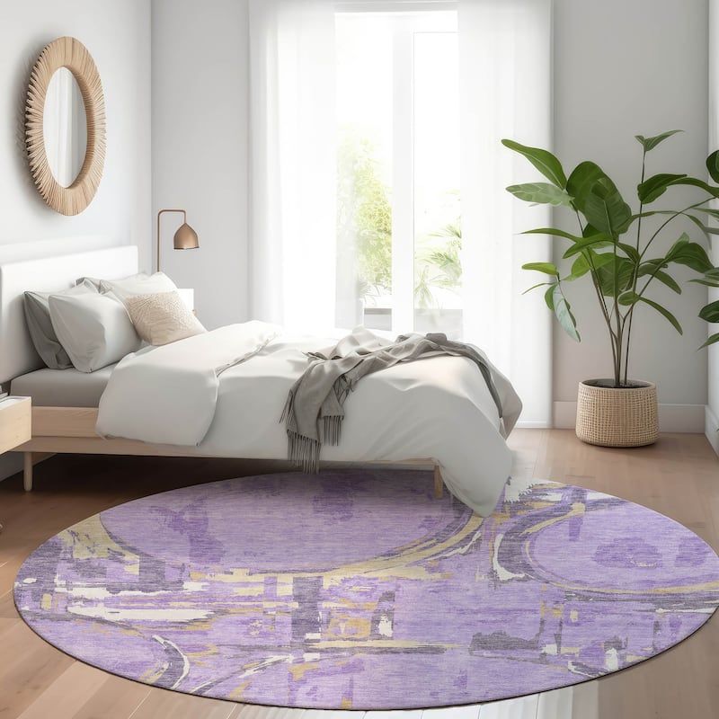 Machine Washable Indoor/ Outdoor Chantille Contemporary Rug