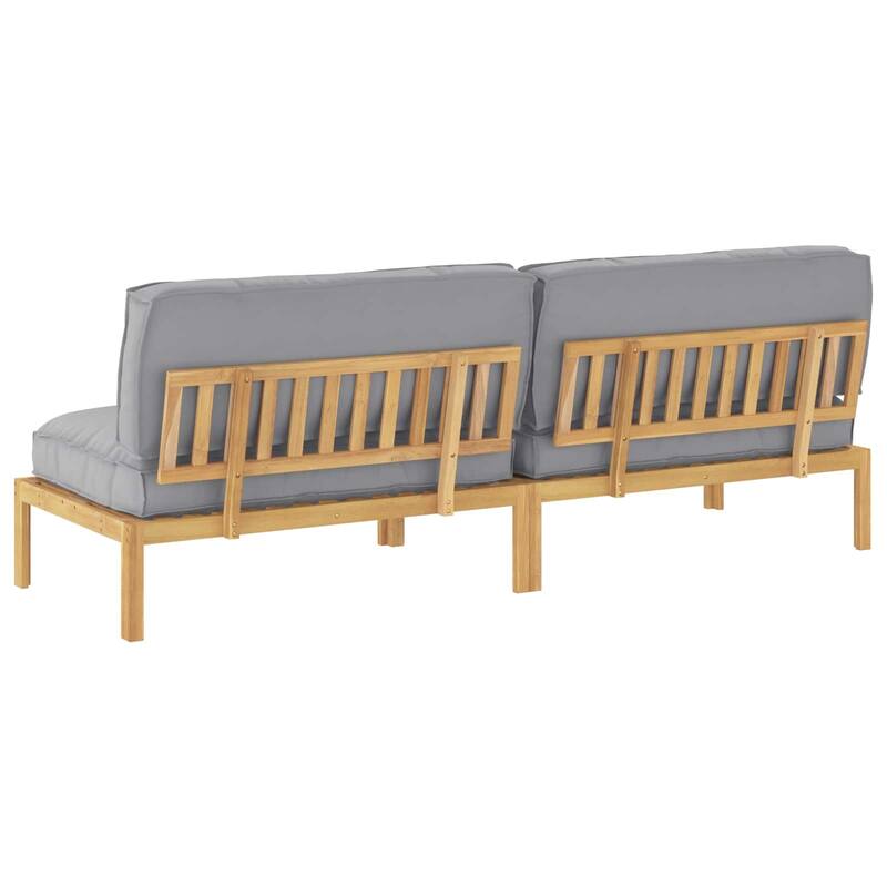 vidaXL Sofa Set in Solid Acacia Wood