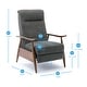 preview thumbnail 2 of 11, Sloan Wood Arm Push Back Recliner by Greyson Living