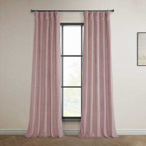 Exclusive Fabrics Heritage Plush Velvet Curtain (1 Panel)