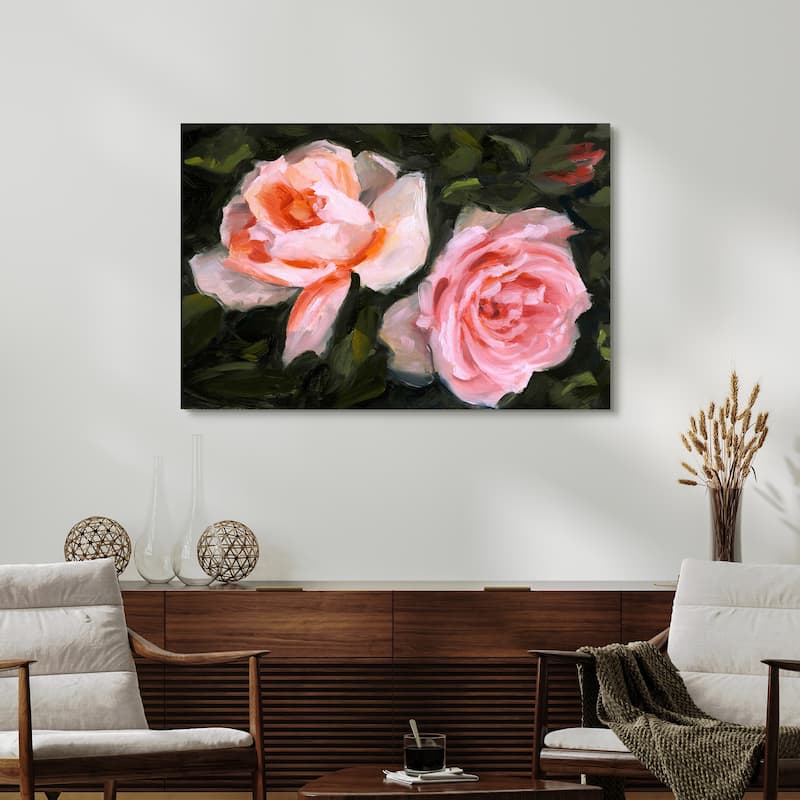 Empire Art Direct Ethereal Roses I Printed Tempered Glass Wall Art
