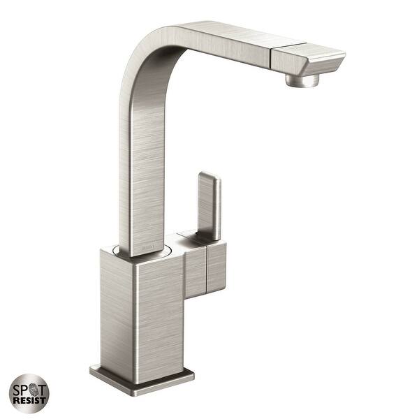 Shop Moen S7170 90 Degree High Arc Kitchen Faucet Overstock 17031790