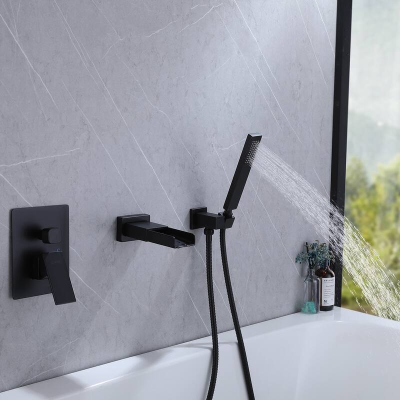 WIZ Waterfall Single-Handle 2 Sprayer Wall Mount Bathtub Shower Faucet