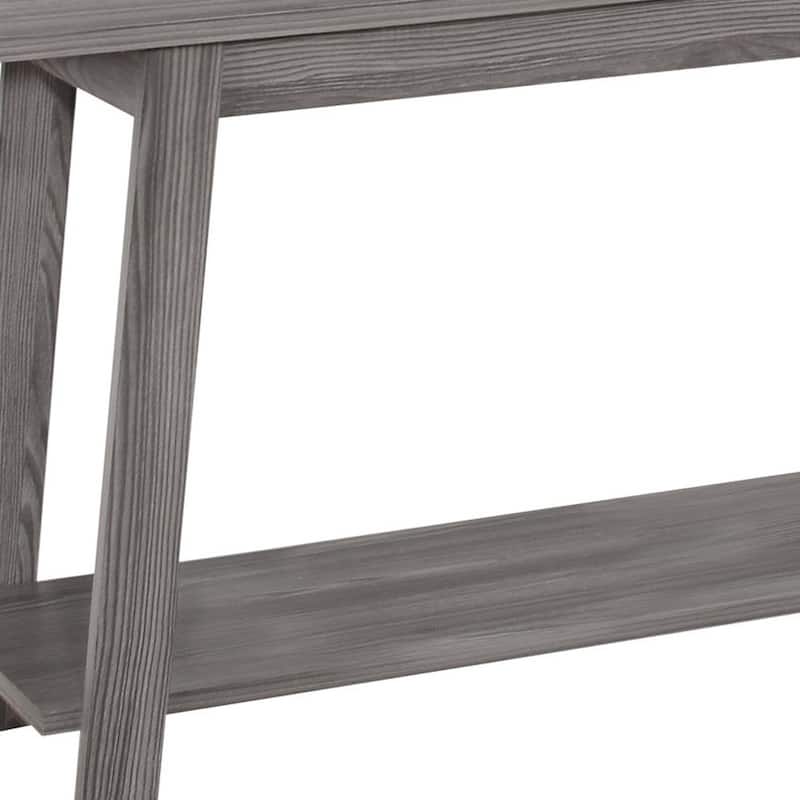 HomeRoots 42" Gray Open Shelving TV Stand - n/a
