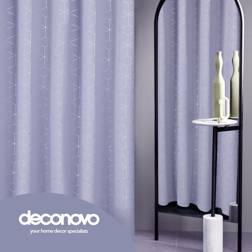 Deconovo Decorative Silver Diamond Curtains (2 Panel)