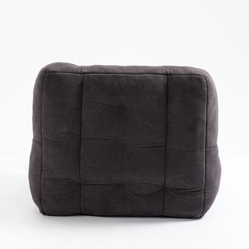 Modern 38.5" Velvet Upholstered Accent Chair with Memory Foam and Ottoman for Living Room
