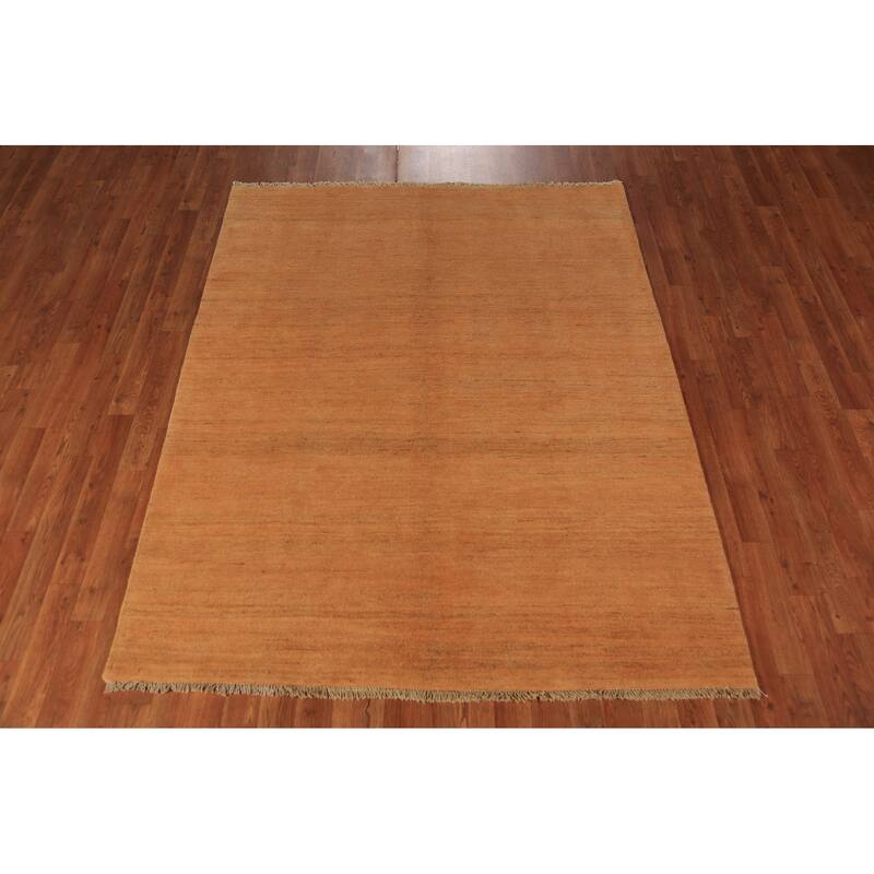 Gabbeh Oriental Rug Handmade Tribal Wool Carpet - 5'1" x 6'6"