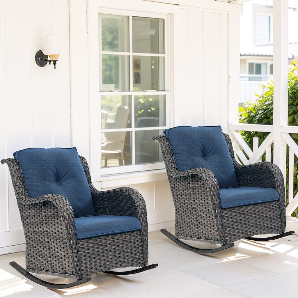 Outdoor Rocking Chair Rattan Rocker Chairs