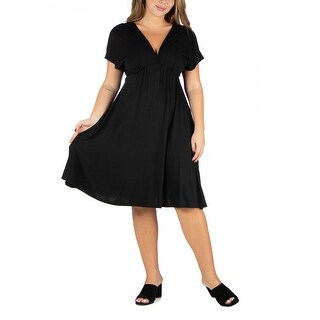 plus size little black dress empire waist