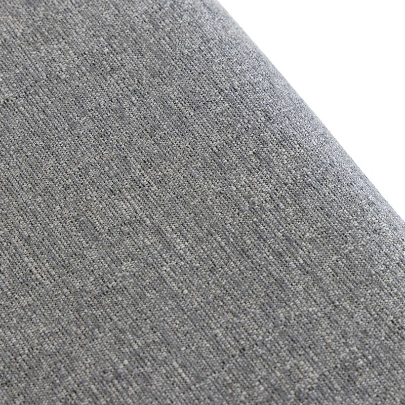 Modrest Buchtel Mid-Century Modern Medium Grey, Gold Arm & Black Counter Chair