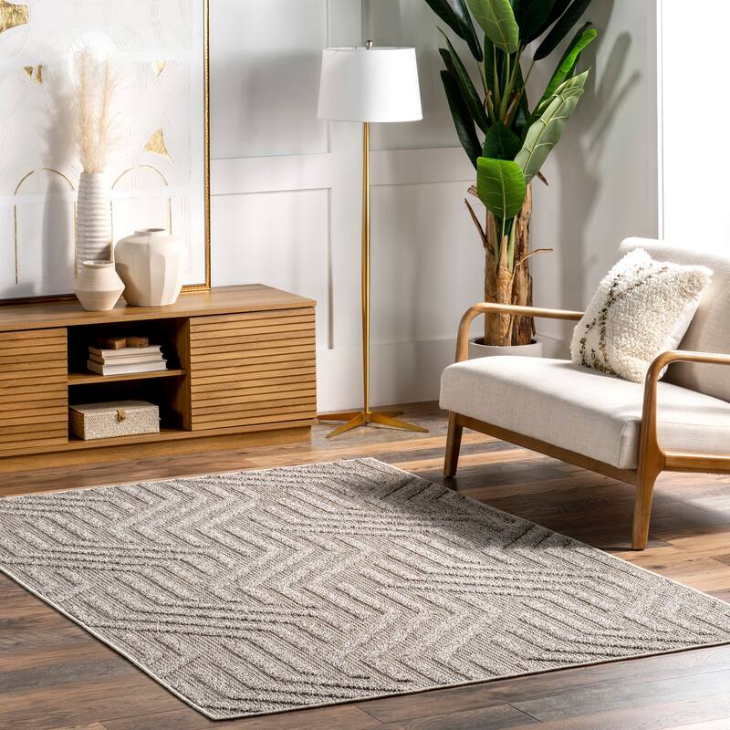Nuloom Shante Zig-Zag Indoor/Outdoor Area Rug.