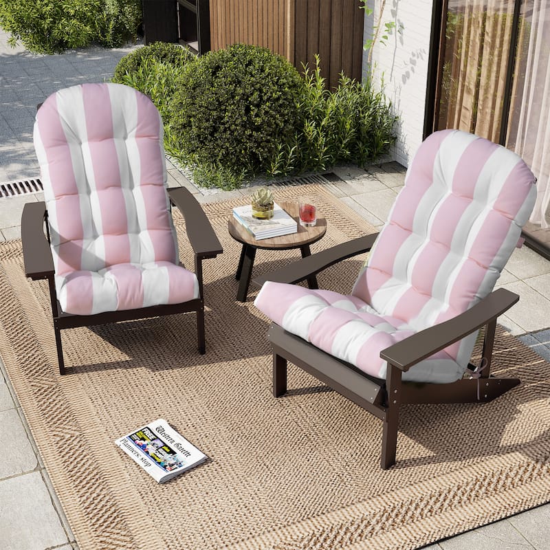 Outdoor Adirondack Chair Cushion Rocking Chair Cushions Thickened Patio Chair Pad with Sunbrella