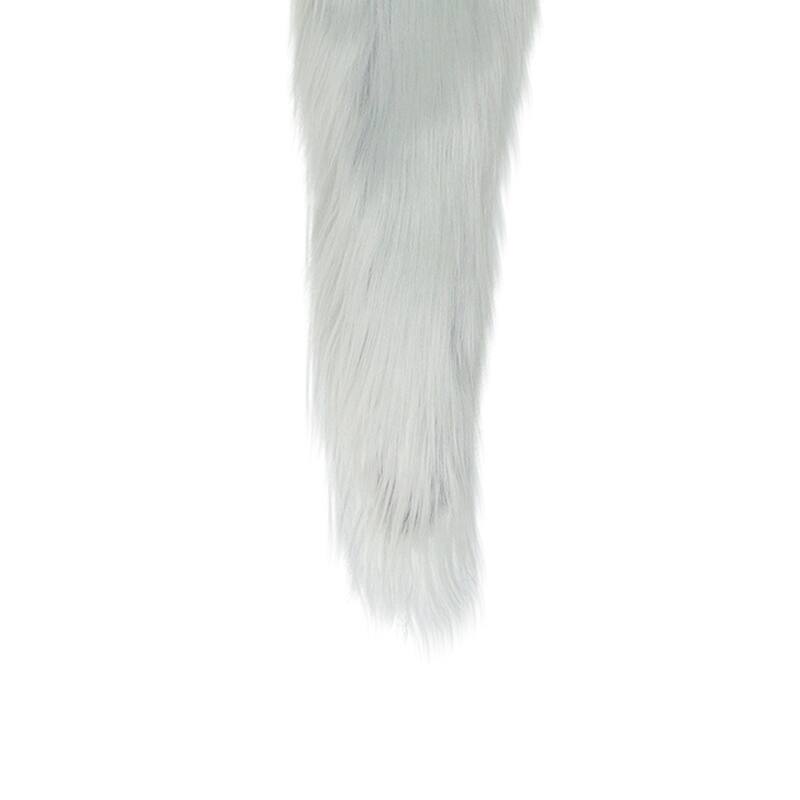 34" Gray and White Hanging Gnome Hat Christmas Decoration