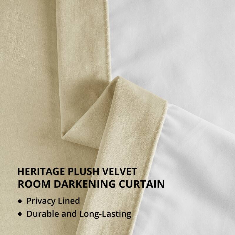 Exclusive Fabrics Plush Velvet Room Darkening Curtain (1 Panel)