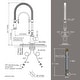 preview thumbnail 67 of 87, WOWOW Single Handle Gooseneck Pull Down Sprayer Kitchen Faucet