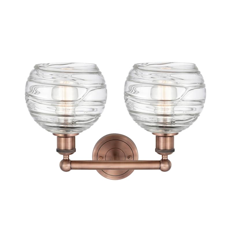 Innovations Lighting Athens Deco Swirl - 2 Light 17" Bath Vanity Light