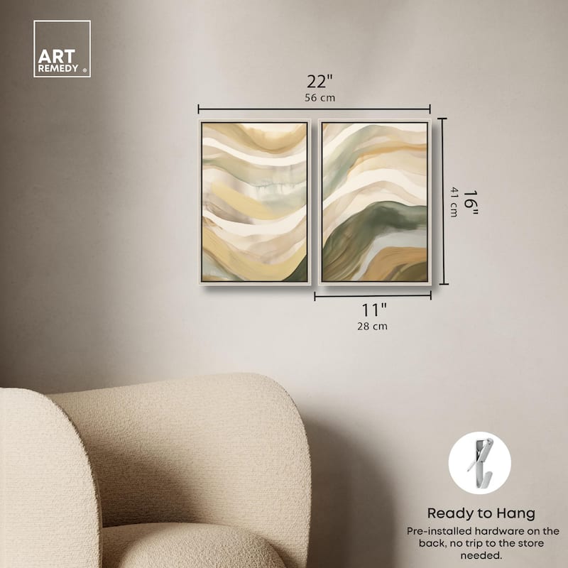 Dunes of Time I Canvas Set of 2 by Art Remedy