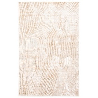 ECARPETGALLERY Machine Woven Kamala Ivory Area Rug