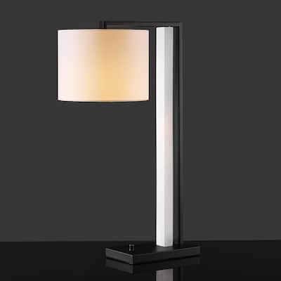SAFAVIEH Couture Lethia 27" Alabaster Table Lamp - 10" W x 16" D x 27" H - 10Wx16Dx27H