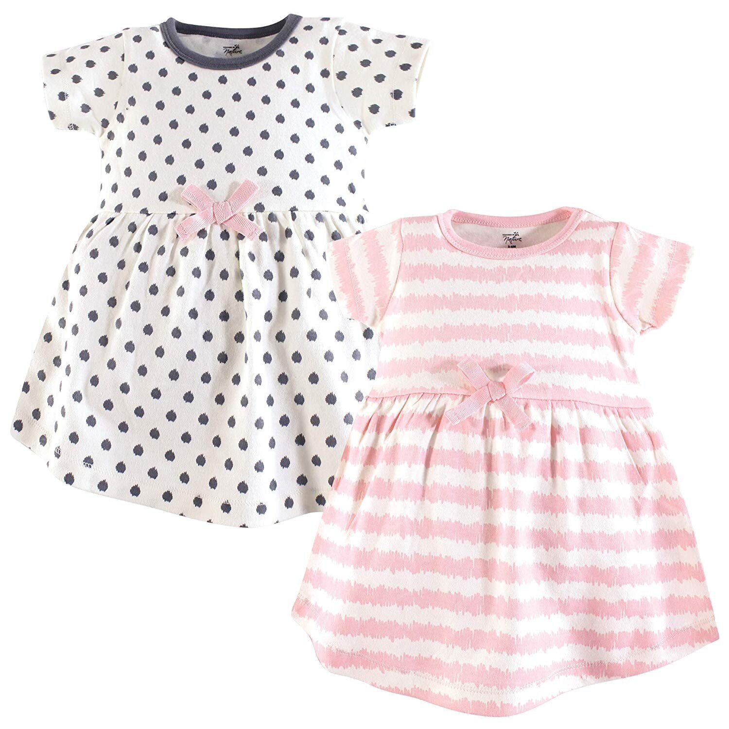 Shop Touched By Nature Baby Pink Scribble Short Sleeve 2 Pack